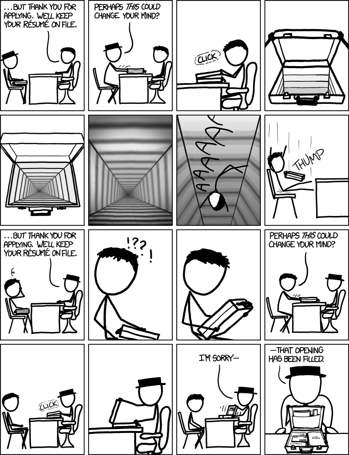 Hey, before you go, can you explain to me what job I now have?