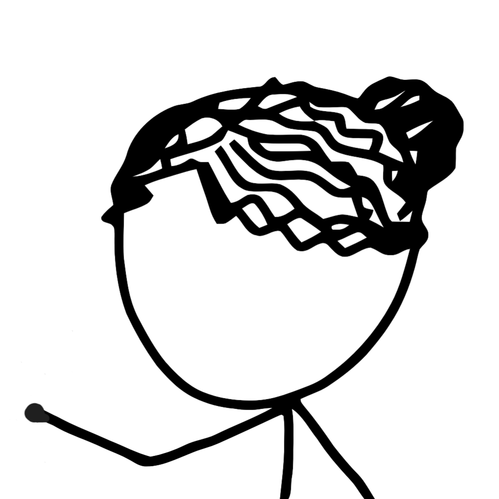 Hair Bun Girl with curly hair but no ponytail.png