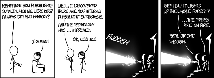 1603: Flashlights - explain xkcd