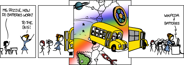 911: Magic School Bus - explain xkcd