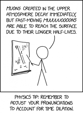 Update: I've been banned from the physics department for the way I pronounce "Doppler effect."