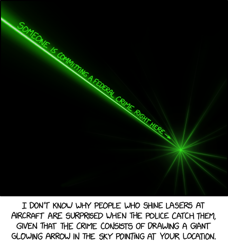 I still don't know how the police found my compound where I ran an illegal searchlight depot/covert blimp airfield/fireworks testing range.