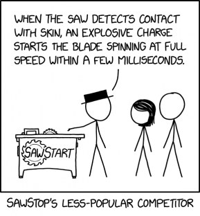 Unfortunately, SawStart is one-use-only. Once started, the blade cannot be stopped, and must be replaced with a fresh blade while the running one is carefully disposed of.